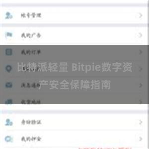 比特派轻量 Bitpie数字资产安全保障指南