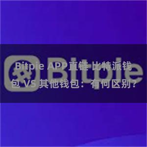 Bitpie APP直链 比特派钱包 VS 其他钱包：有何区别？
