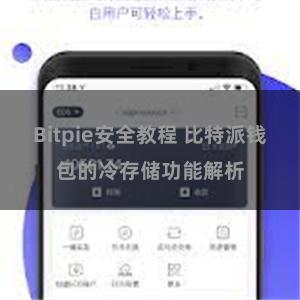 Bitpie安全教程 比特派钱包的冷存储功能解析