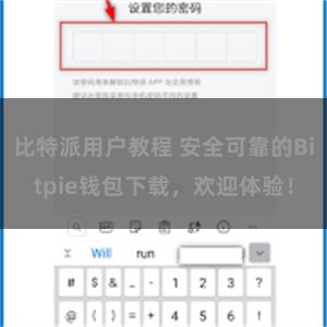 比特派用户教程 安全可靠的Bitpie钱包下载，欢迎体验！