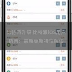比特派升级 比特派iOS用户指南：最新更新特性解读