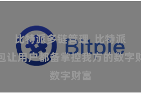 比特派多链管理  比特派钱包让用户都备掌控我方的数字财富
